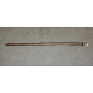 Columbia Men’s 2-Toned Belt Sz 34 Brown Genuine Leather Solid Brass Buckle Chrty